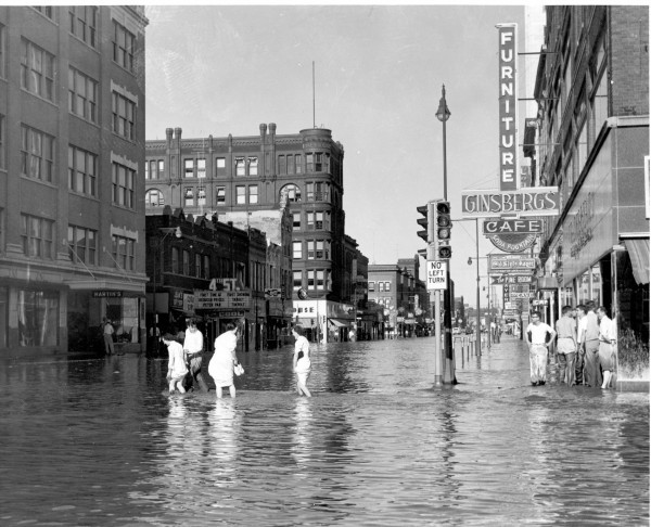 Floyd Flood 1953 downtown
